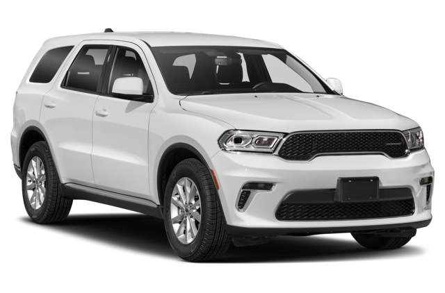 Profile view of a white 2024 Dodge Durango | Dodge dealer in Altoona, PA | Courtesy Motor Sales