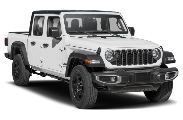 Front profile view of a white 2024 Jeep Gladiator | Jeep Dealer in Altoona, PA | Courtesy Motor Sales