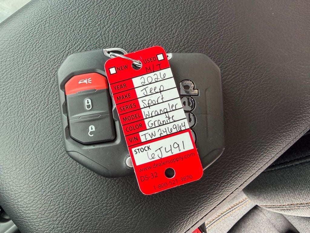 2026 Jeep Wrangler WRANGLER 2-DOOR SPORT