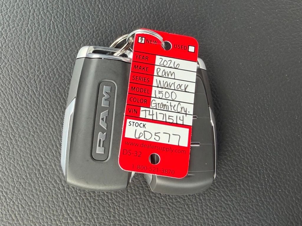 2026 RAM Ram 1500 RAM 1500 WARLOCK CREW CAB 4X4 5'7' BOX